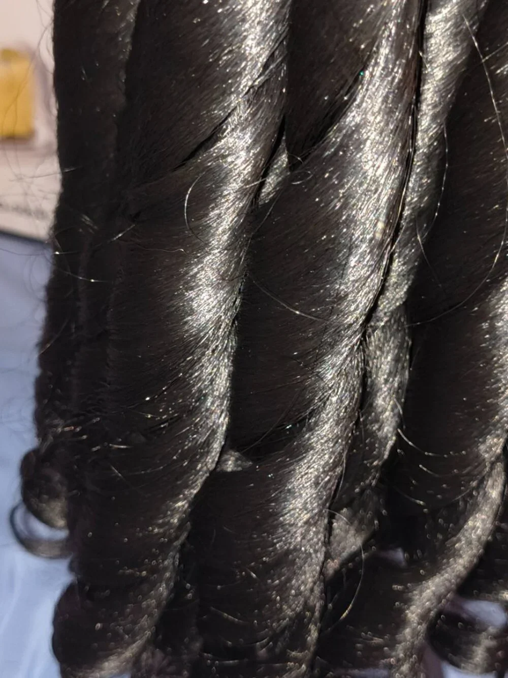 Human Hair Blend French Curl Braiding Hair